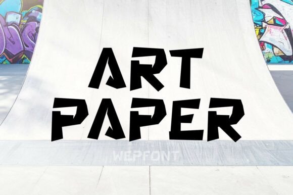 Art Paper: A Bold and Raw Display Font for Creative Expression