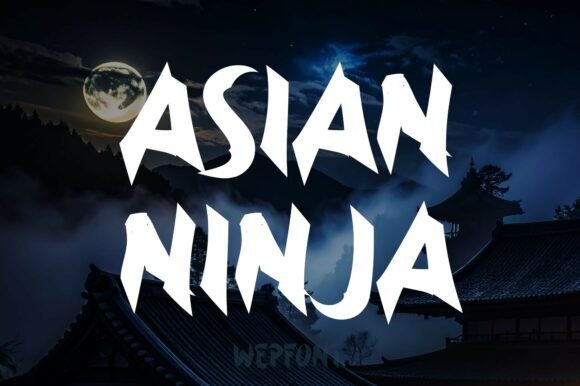 Asian Ninja: A Bold and Dynamic Font for Impactful Design