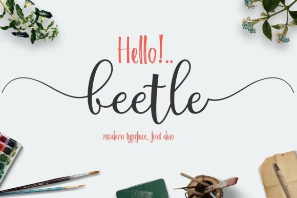Beetle Duo Font: A Perfect Blend of Whimsy and Elegance