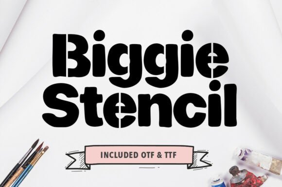 Biggie Stencil: A Bold and Modern Typeface for Impactful Design