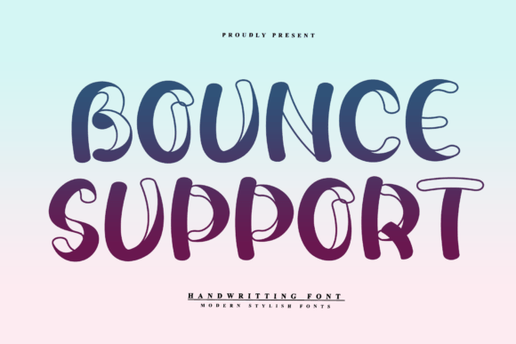 Bounce Support: A Playful and Distinctive Display Font for Creative Projects