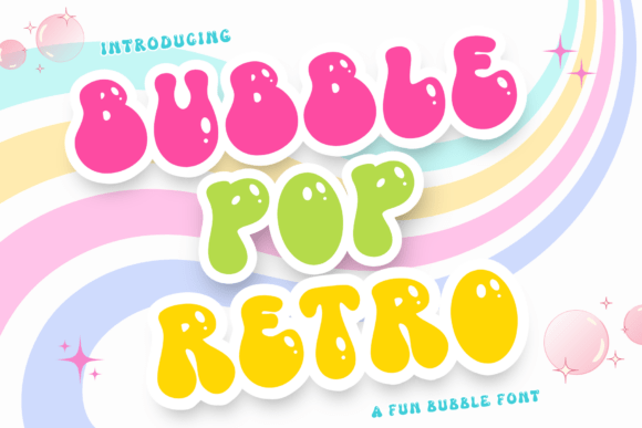Bubble Pop Retro: A Stylish Y2K Font for Creative Projects