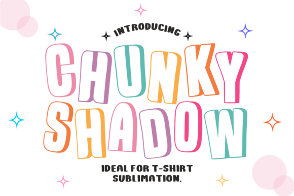 Chunky Shadow – Bold Playful 3D Display Font