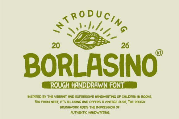 Discover the Handcrafted Charm of Borlasino: A Vintage-Inspired Brush Font