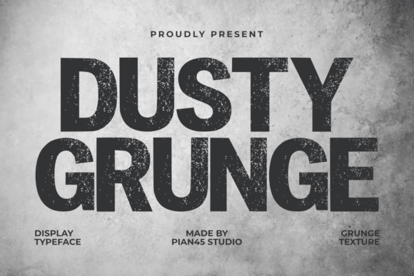 Discover the Raw Power of Dusty Grunge Font