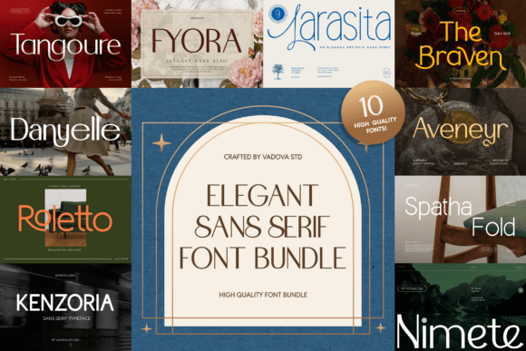 Elegant Sans Serif Bundle: Elevate Your Design with Refined Typography