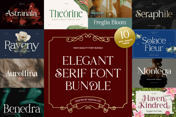 Elegant Serif Bundle: Timeless Typography