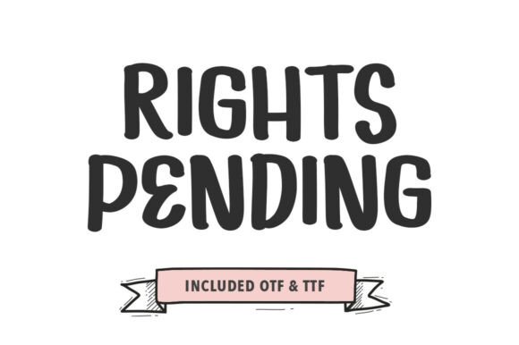 Embrace Creativity with Rights Pending: A Bold and Stylish Handwritten Brush Font