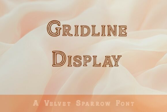 Gridline Display: A Bold and Structured Typeface for High-Impact Designs