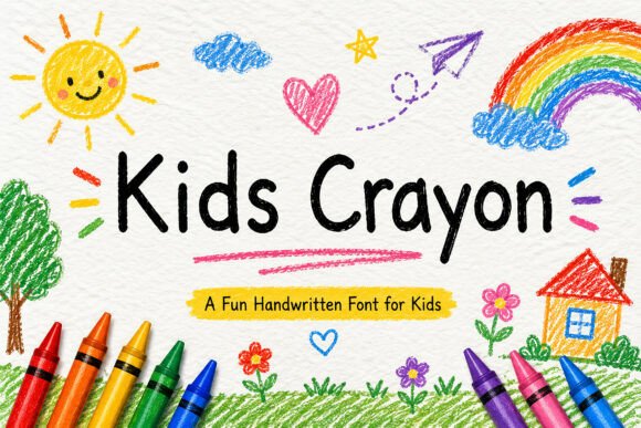 Kids Crayon: A Playful Handwritten Font for Creative Projects