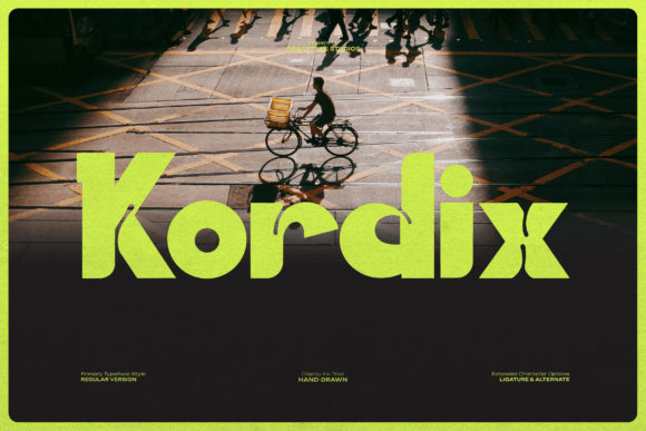 Kordix: A Bold, Street-Ready Typeface