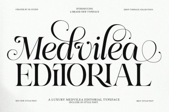 Medvilea Editorial: Modern Luxury in Typography