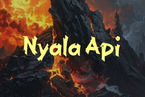 Nyala Api: A Dynamic Display Typeface for Fiery and Passionate Designs