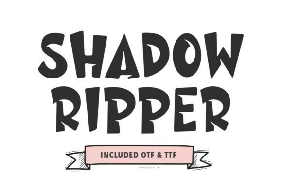 Shadow Ripper: A Bold and Stylish Font for Modern Design