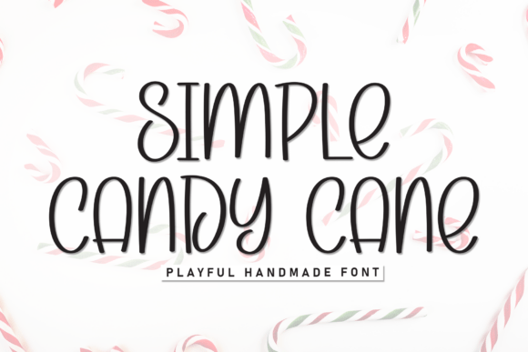 Simple Candy Cane: A Playful and Modern Display Font