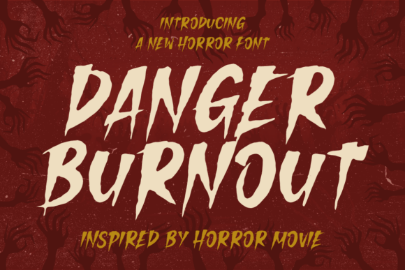 Unleash Fear with Danger Burnout Font