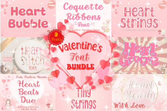 Unlock Love-Inspired Typography with Valentines Font Bundle