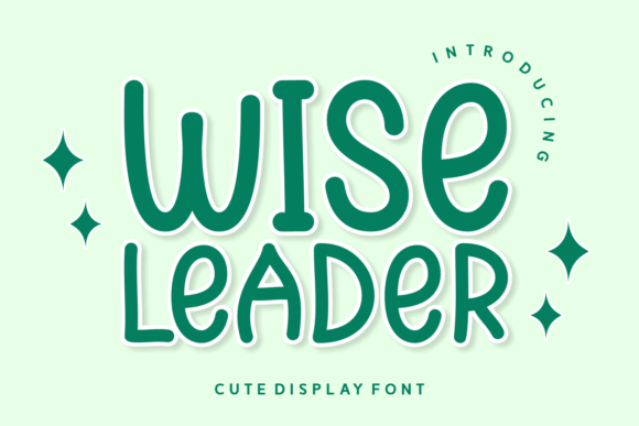 Wise Leader: A Festive and Playful Font for Creative Minds